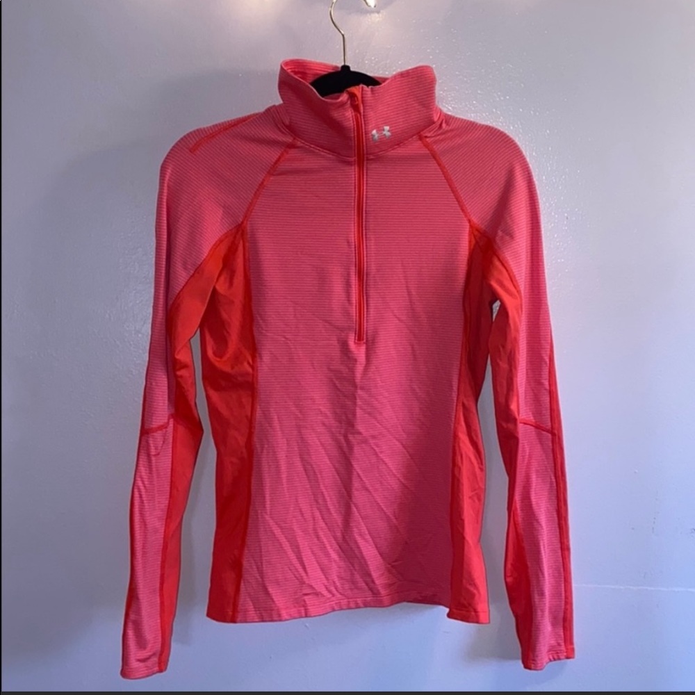 Under Armour QuarterZip Pink Stripped